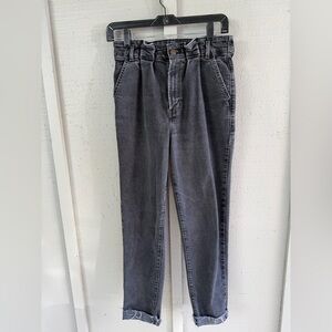 Ultra High Rise Mom Cropped Stretch W 25 L 27 Black